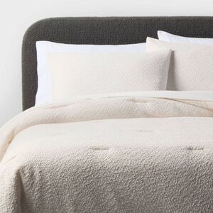 Open Box - Threshold - King Boucle Comforter Set Ivory - Threshold Ivory